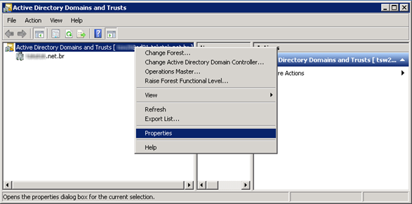 Active Directory Domain and Trusts