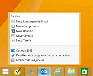 Lista de Atalhos do Outlook 2013