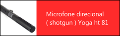 Microfone Direcional Shotgun Yoga HT-81